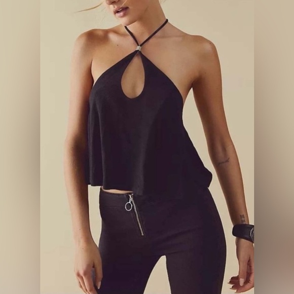 Free People Tops - Free People Long Weekend Black Top